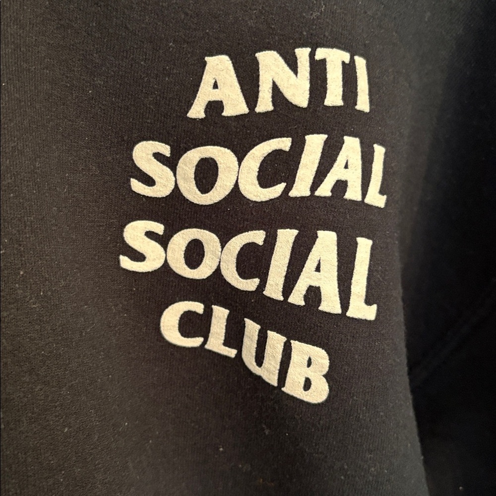 Gildan Black Hoodie with White Print